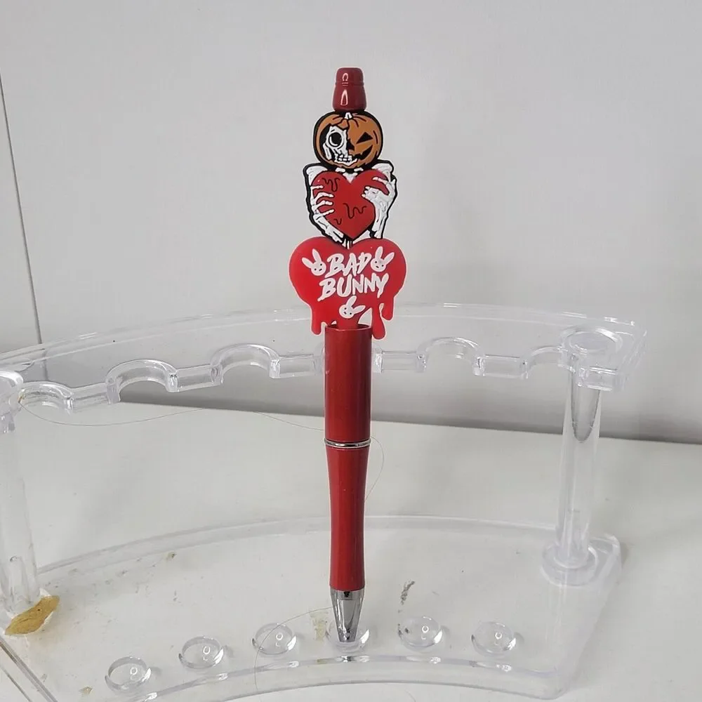 Focal Funny Beaded Pen Bad Bunny Pumpkin Skeleton Halloween